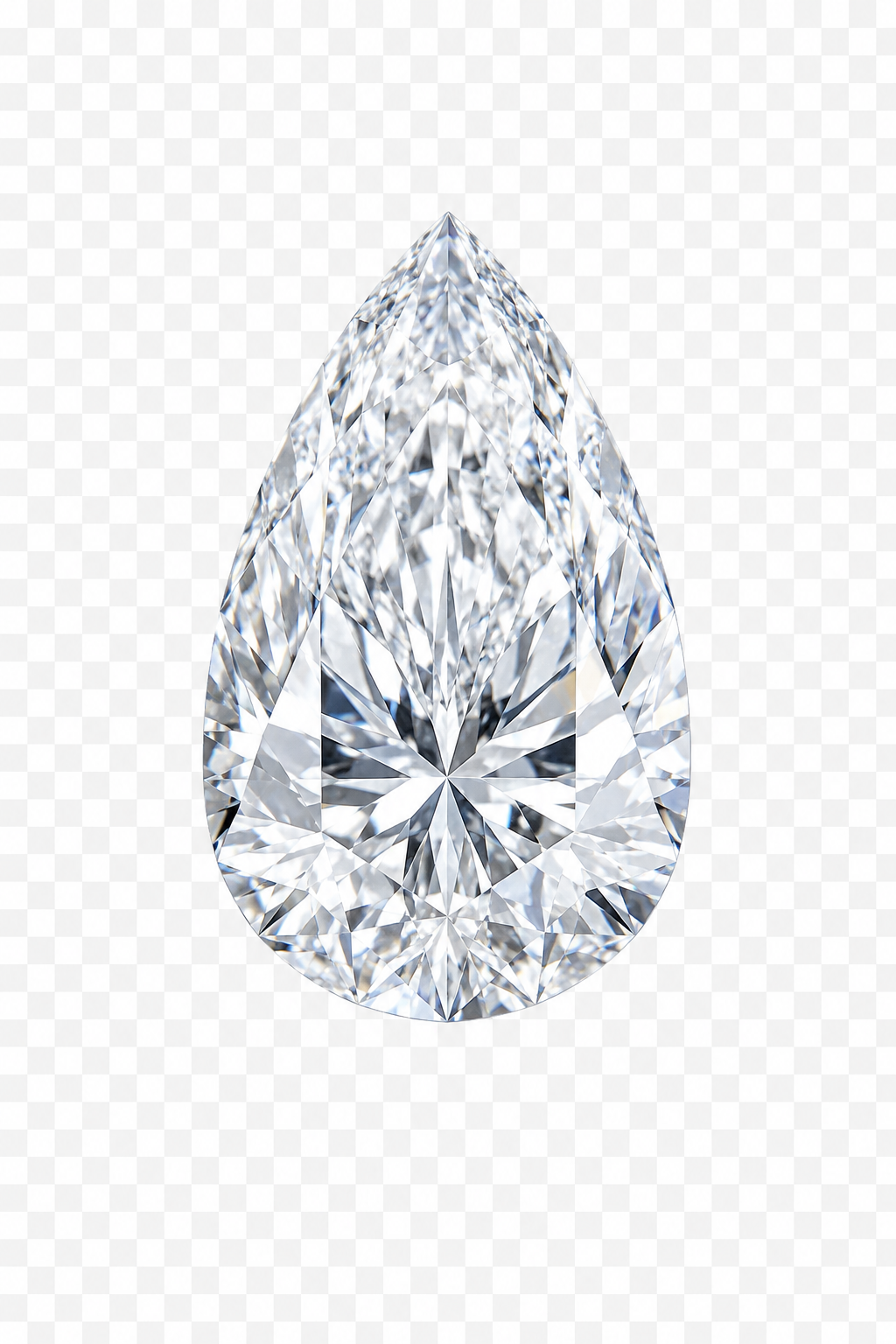 Diamant Pear 3ct E/VVS2 — creat în laborator