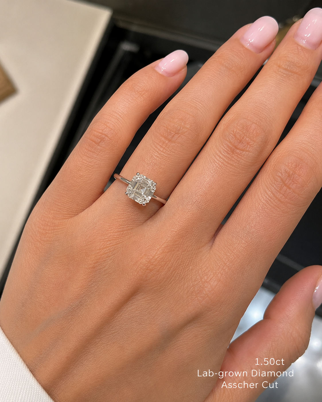 Asscher 1.5 ct/E/VVS1 - imagine 2