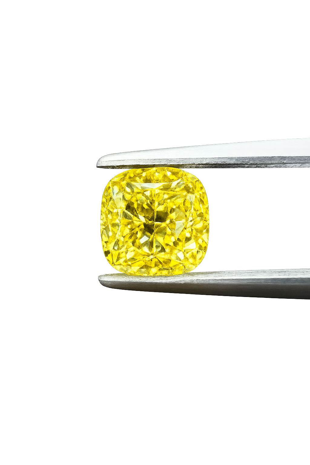 Galben diamant cushion 3 ct - imagine 2