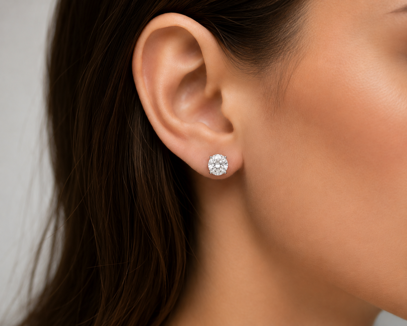 Cercei stud 1 ct - imagine 2
