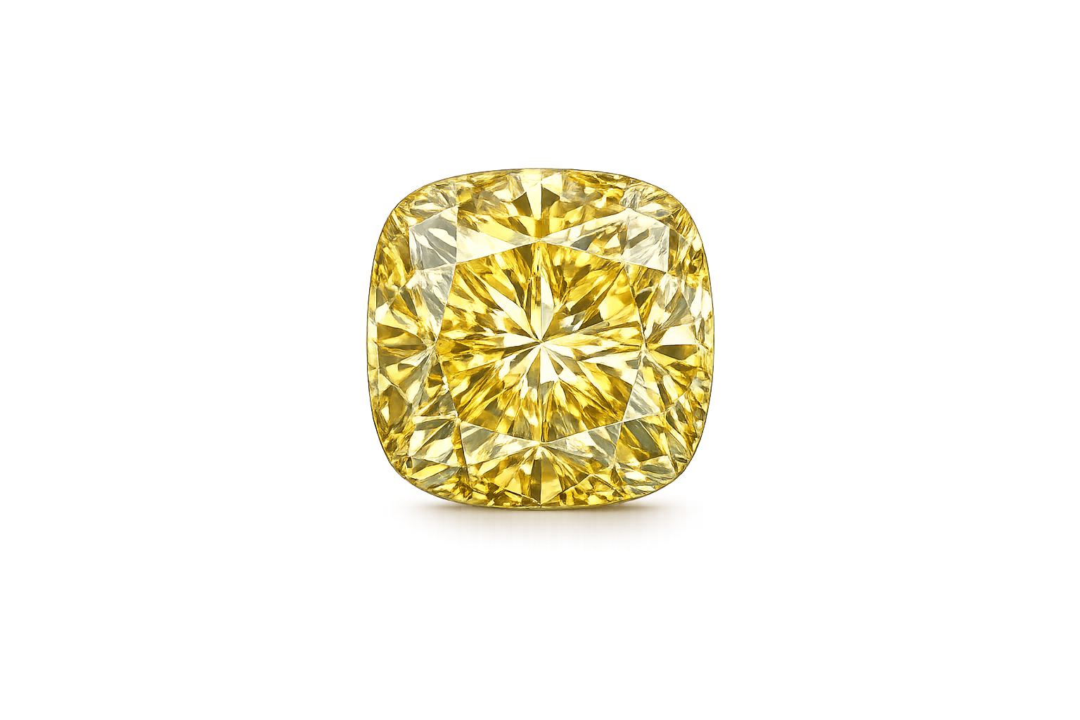 Galben diamant cushion 3 ct